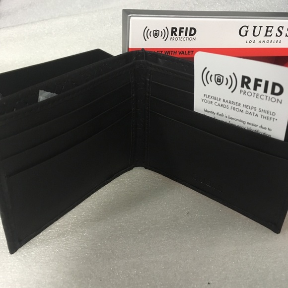 Guess Accessories Guess Billfold Rfid Mens Black Wallet With Valet Poshmark